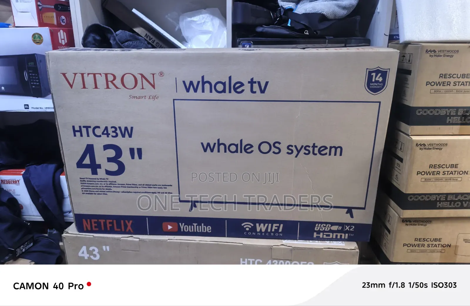 Vitron 43 Inch Frameless Smart TV – Whale OS