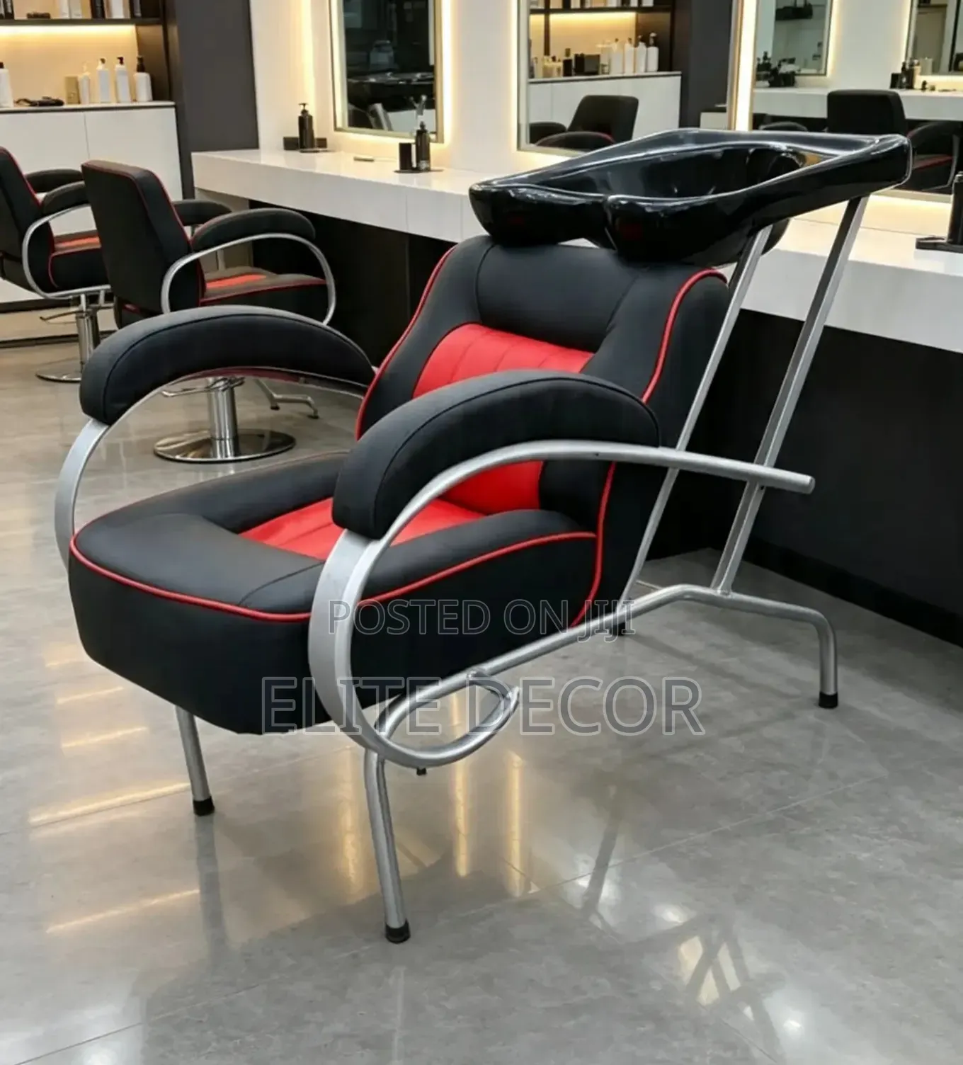 Portable Salon Shampoo Chair With Integrated Washing Basin