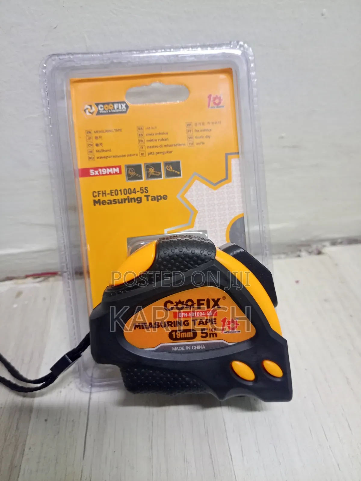 Coofix CFH-E01004-5S 5-Meter (16 Ft) by 19mm Pocket Measuring Tape