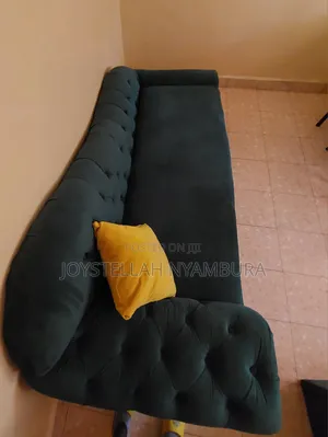 3-Seater Green Velvet Divan Sofa