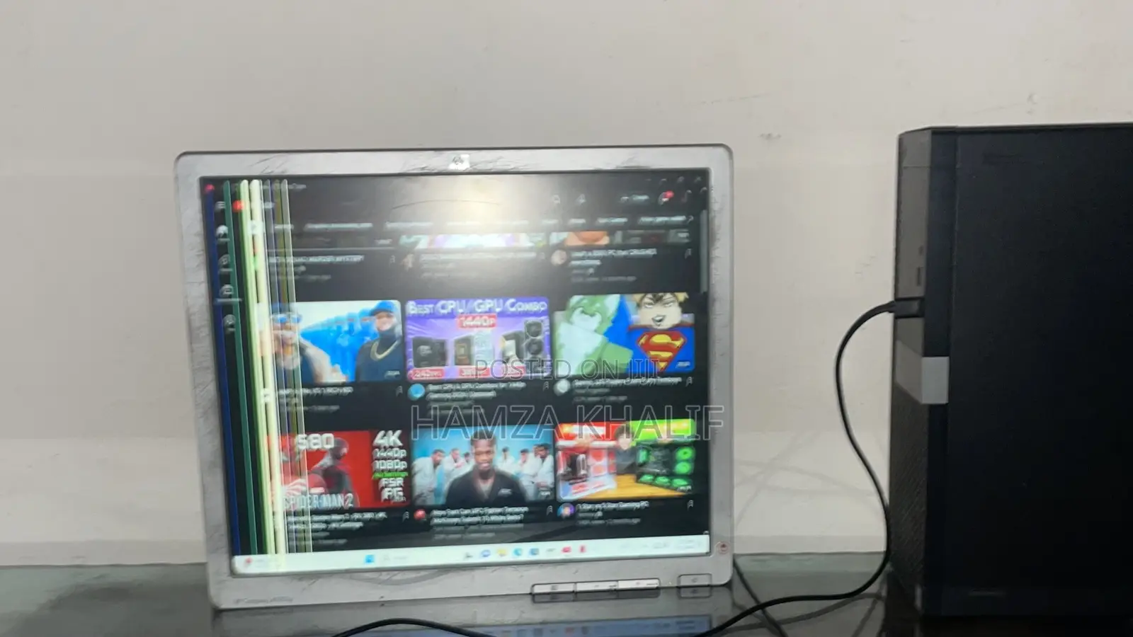 Monitor for Sale - Works but Has Lines - KSh 1,500 OBO