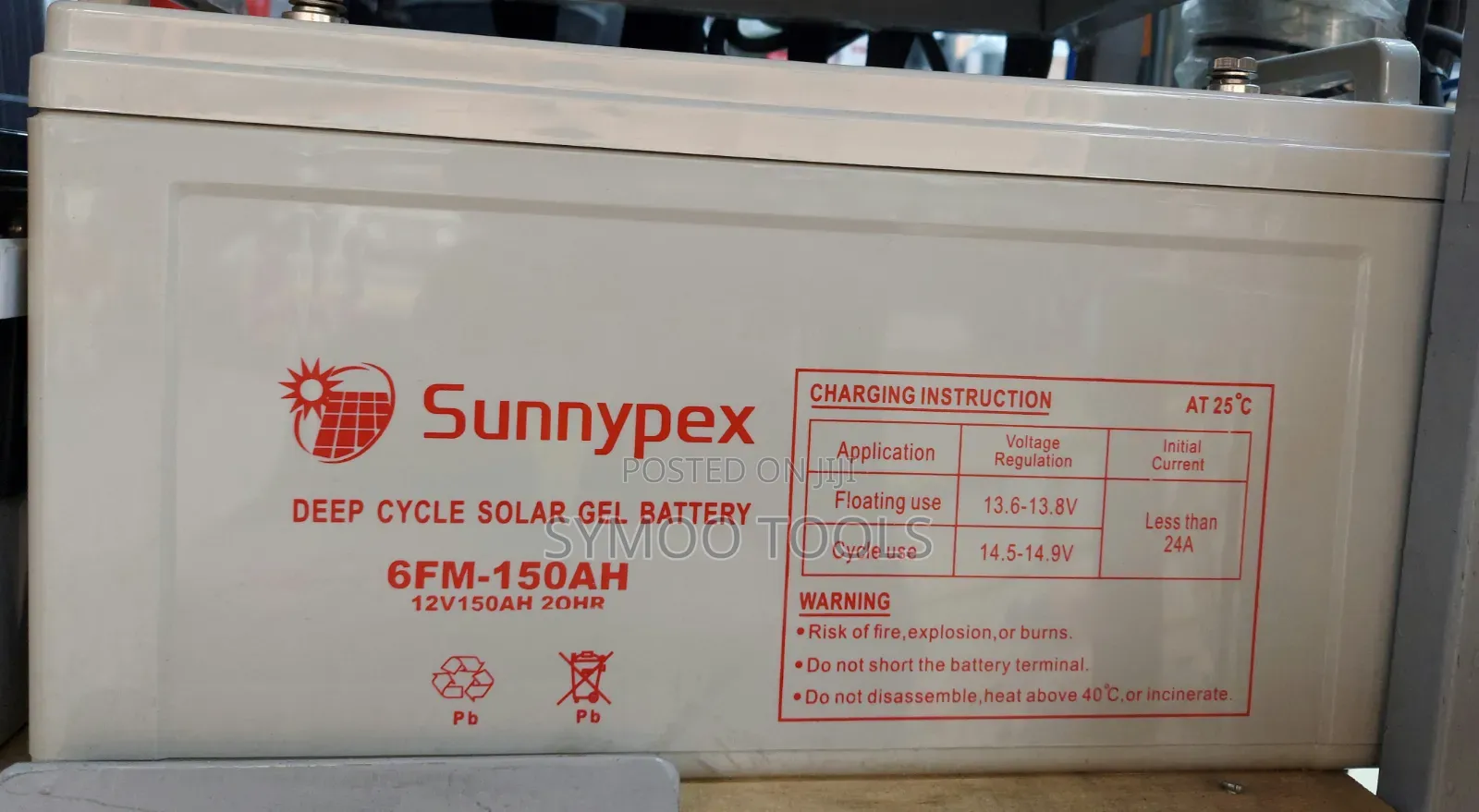 Sunnypex Deep-Cycle Solar Gel Battery