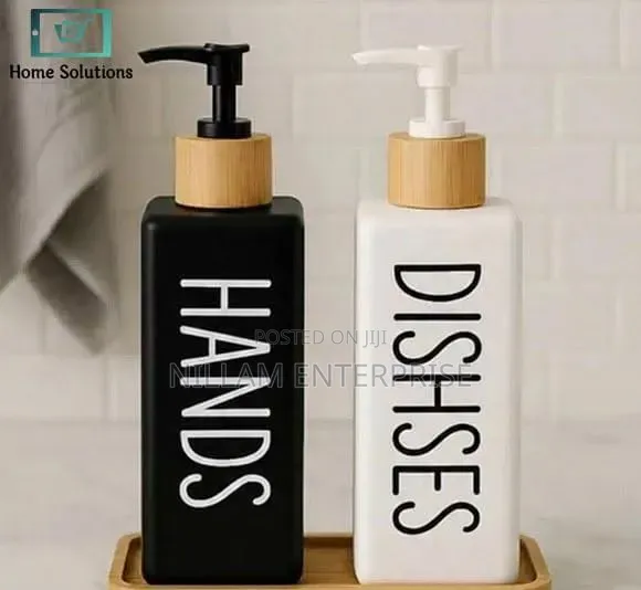 Ceramic Square Dispenser Set
