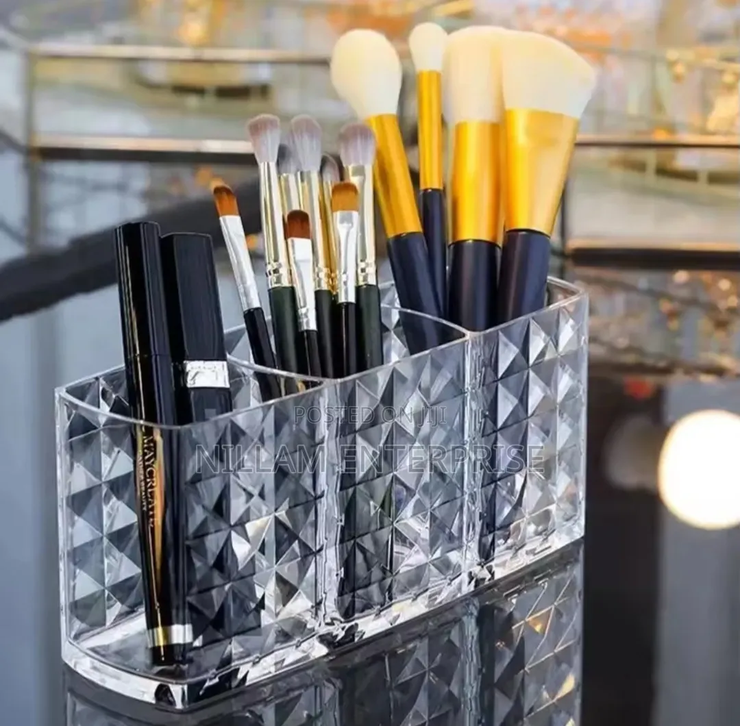 Diamond Acrylic Desktop/Remote/Makeup Organizer