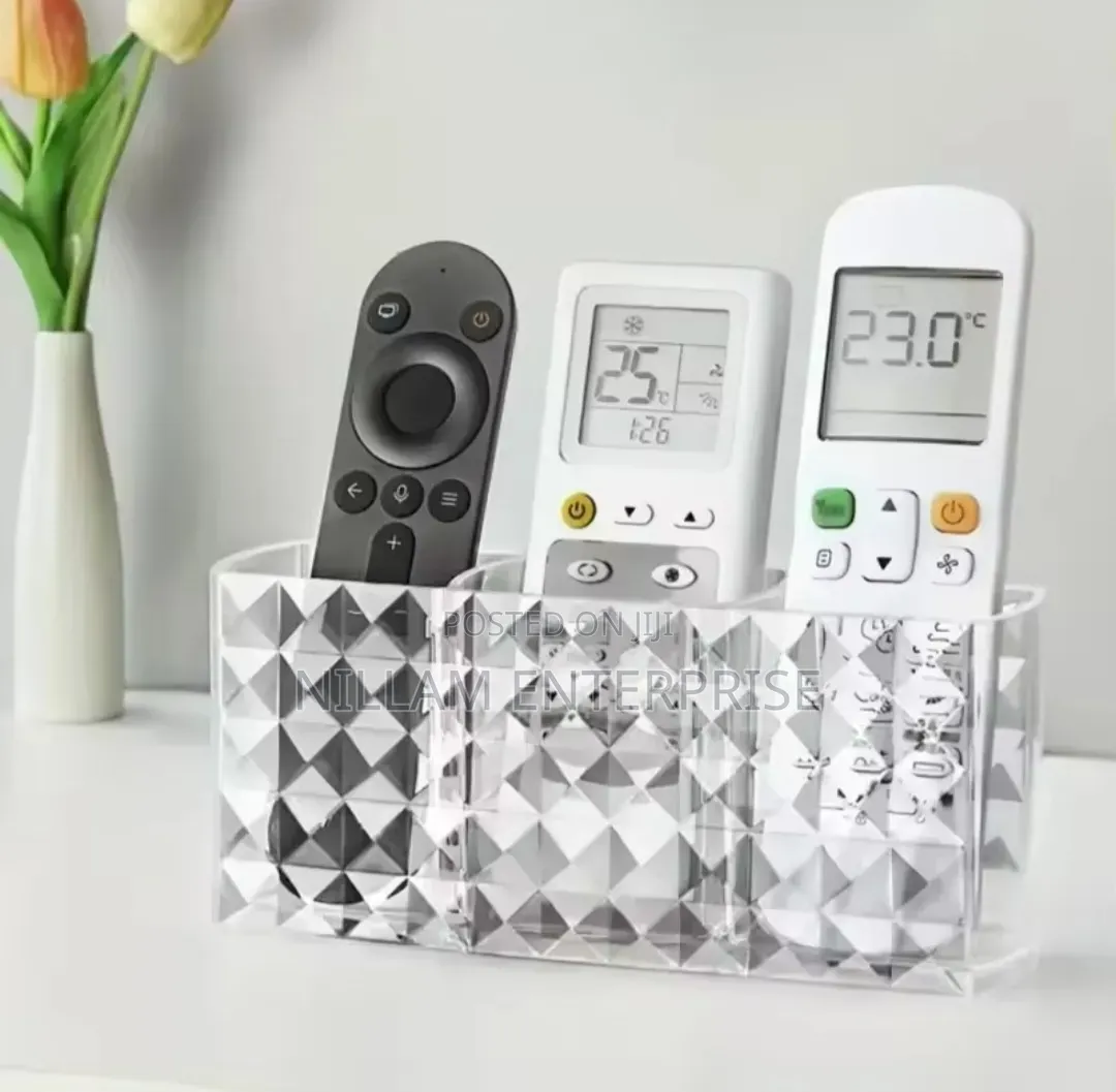 Diamond Acrylic Desktop/Remote/Makeup Organizer