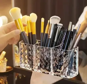 Diamond Acrylic Desktop/Remote/Makeup Organizer