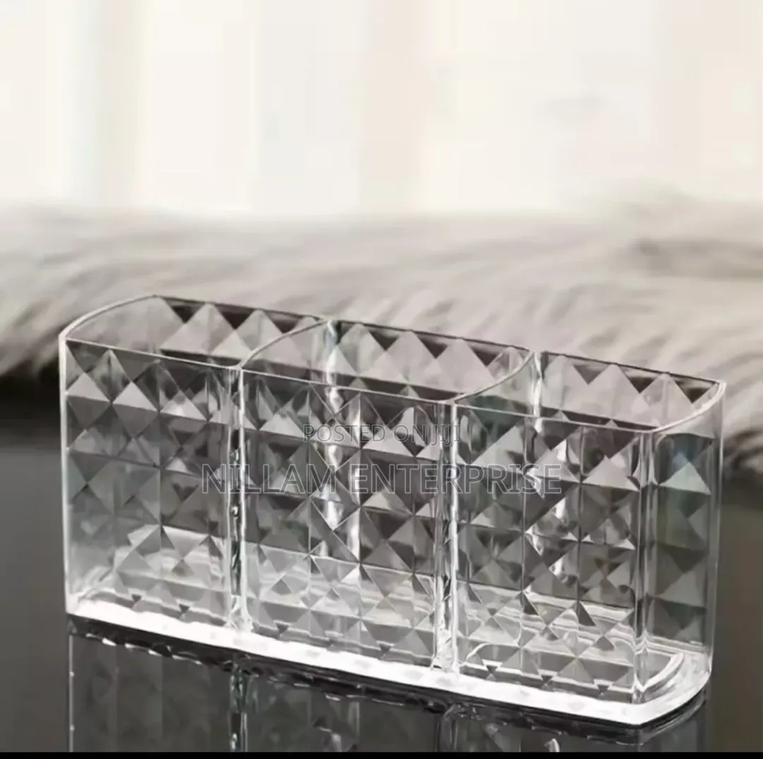 Diamond Acrylic Desktop/Remote/Makeup Organizer