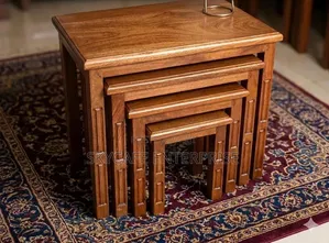 Solid Mahogany Nested Stools
