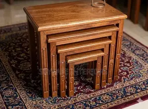Solid Mahogany Nested Stools