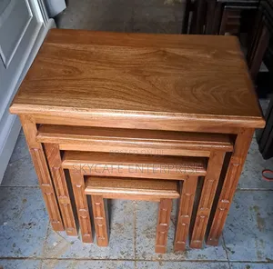 Solid Mahogany Nested Stools