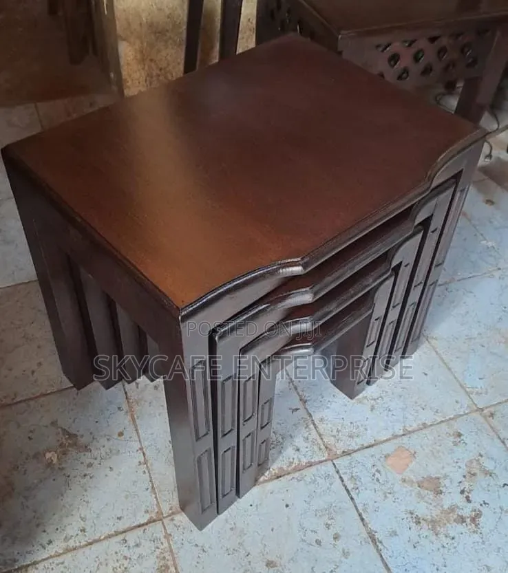 Solid Mahogany Nested Stools