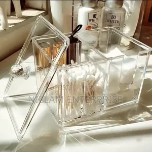 Acrylic Clear Partitioned Swab Organizer