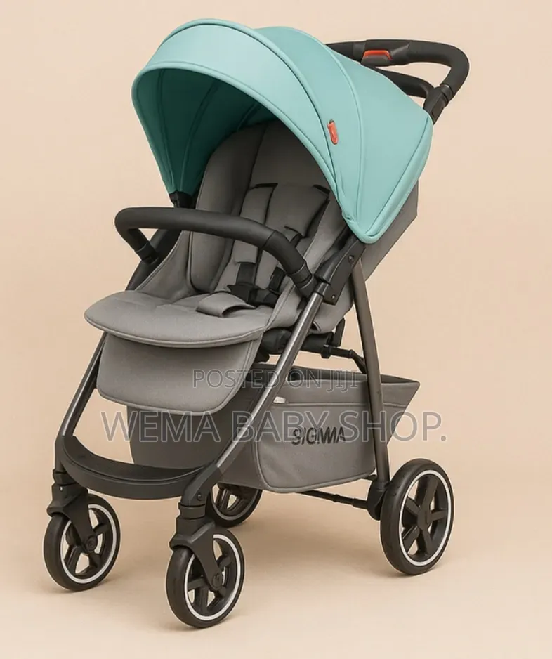 Baby Stroller – Foldable Pram With Comfortable Seat,Safety Harness