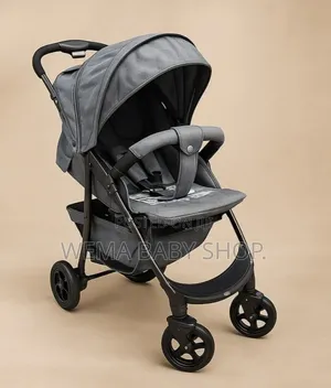 Baby Stroller – Foldable Pram With Comfortable Seat,Safety Harness