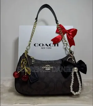 Coach-Style Ladies Shoulder Bags – Pink Black