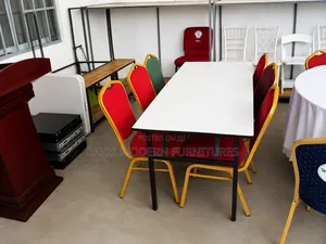 Rectangular Folding Banquet Table With Chairs