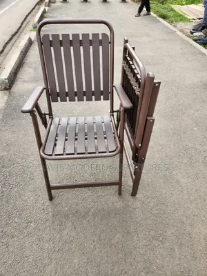Fordable Metal Slat Chair