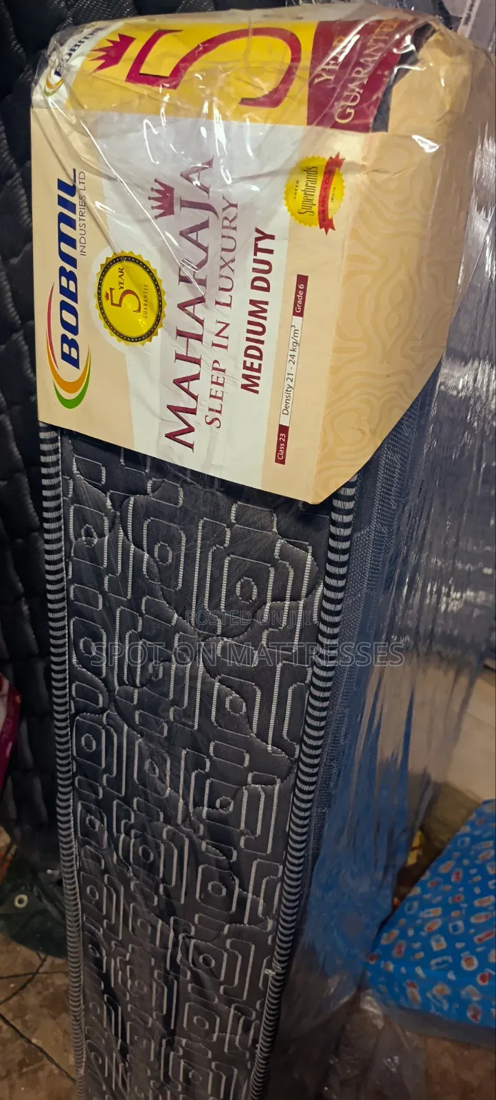 Sleep in Luxury! 5X6 MD Bobmil Maharaja Foam Mattresses. 5yrs Warranty