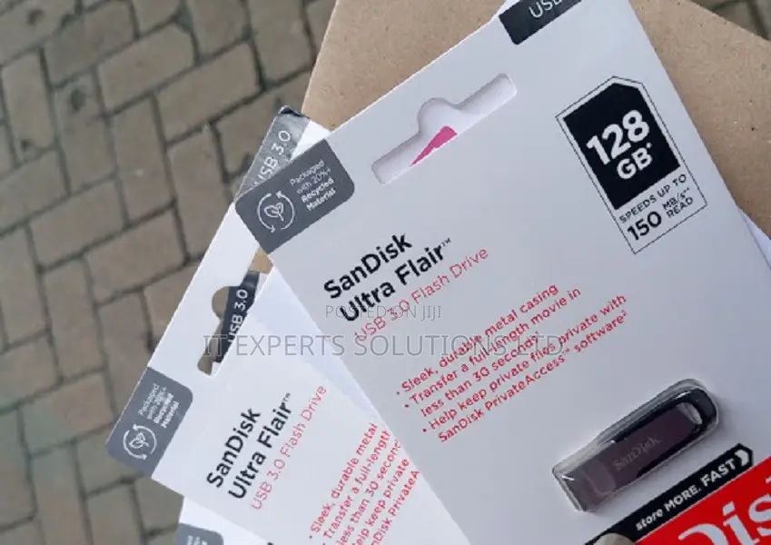 Sandisk Ultra Flair 128gb USB 3.0 Flash Drive 150mb/S