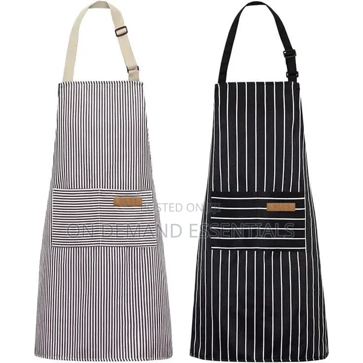 Stripped Kitchen Aprons
 Brown,black