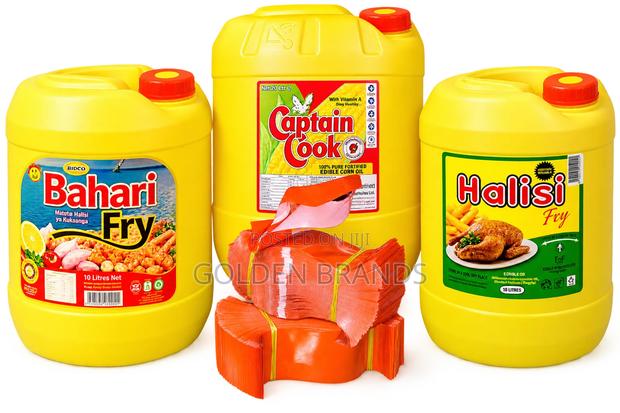 Plain Orange Heat Shrink Seals for Cooking Oil Containers