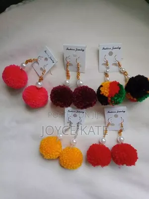 Pompom Earrings