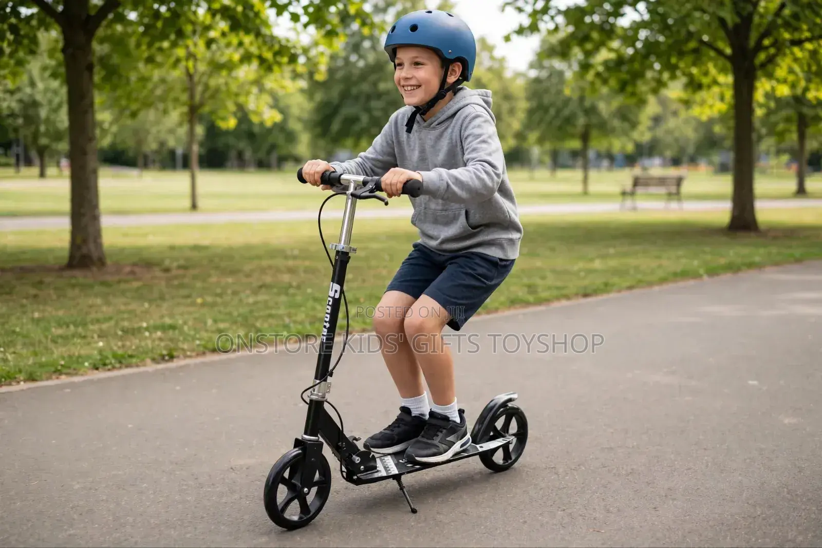 Kids Metallic Kick Scooters With Two Wheels