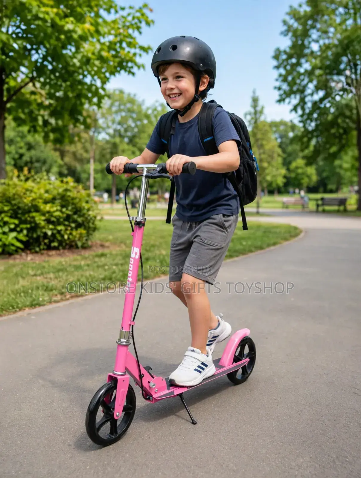 Kids Metallic Kick Scooters With Two Wheels