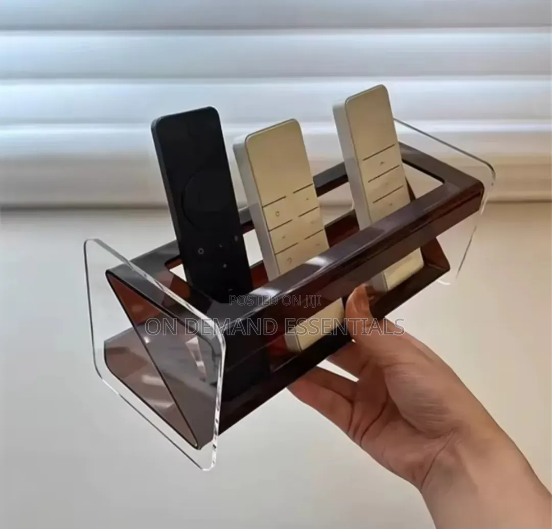 Clear Brown High Quality Acrylic Remote Holder
