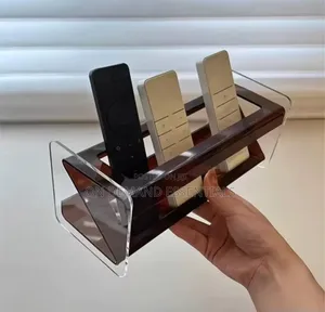 Clear Brown High Quality Acrylic Remote Holder