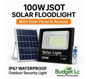 100W Solar Flood Light Waterproof IP67 JSOT Outdoor Security