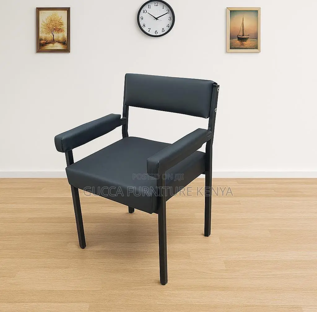 Leather Padded Catalina Chair With Armrest