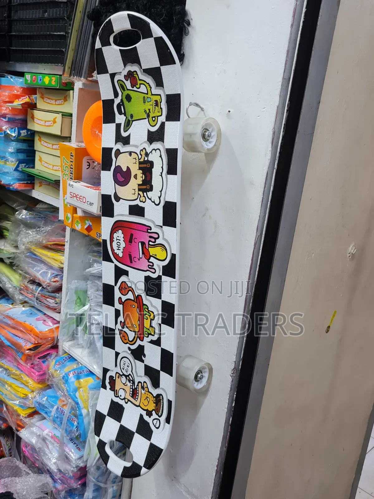 Skate Board With Rubber Wheels