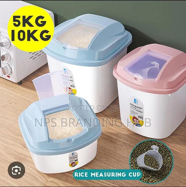 Plastic Cereal / Rice Buckets 5 /10kg P.O