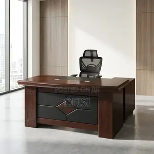 Office Desk; 1.4m Mahogany Executive Desk
