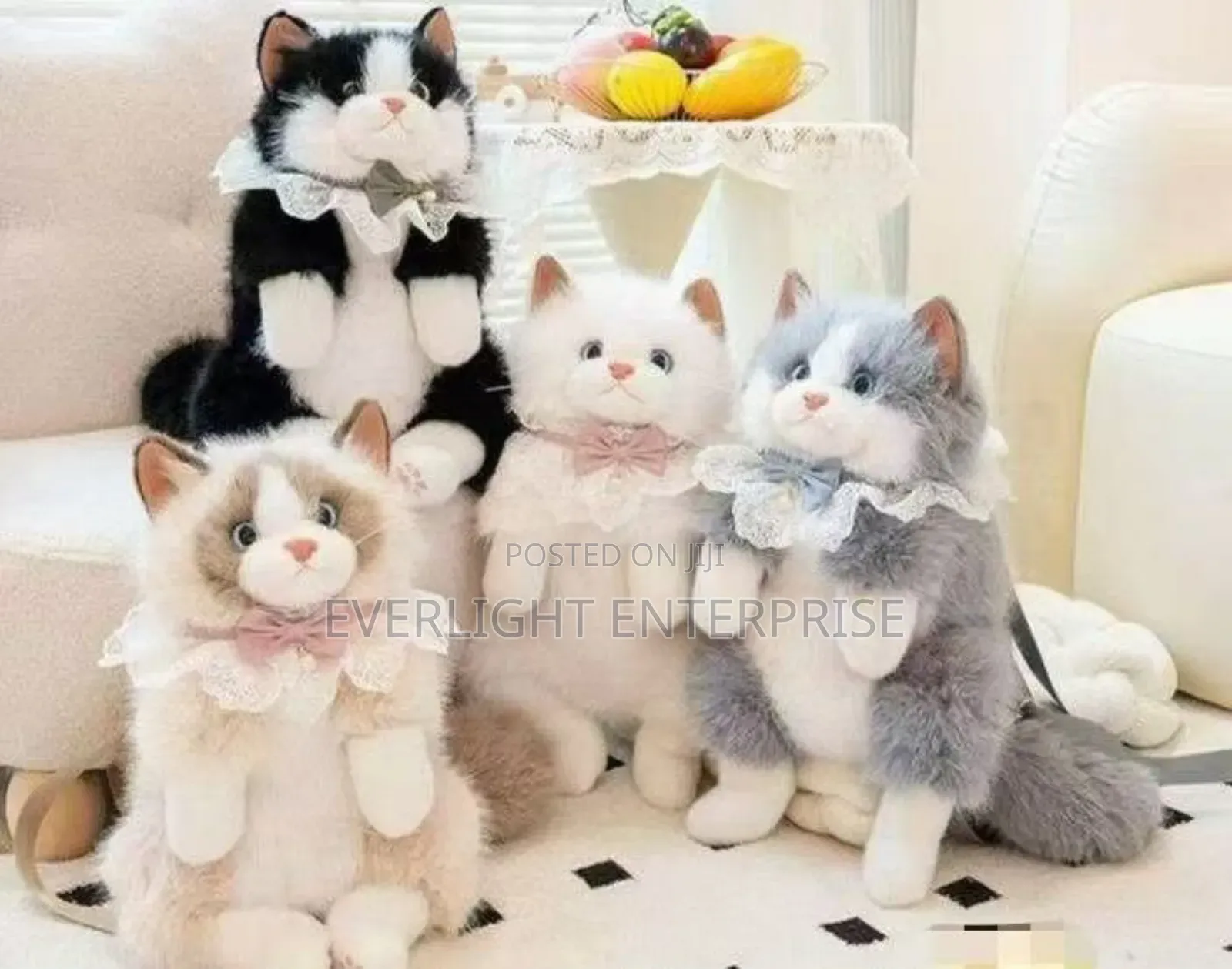 Cute Cat Plush Backpack Purse