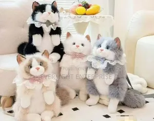 Cute Cat Plush Backpack Purse