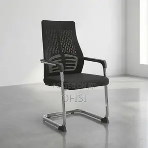 Office Chair; Black Waiting Office Chair