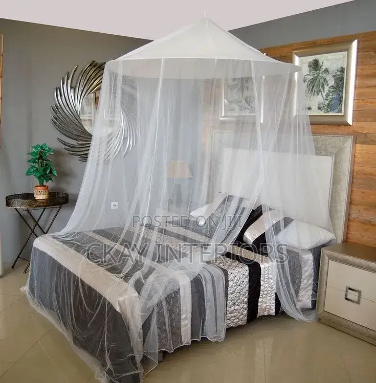 White, KING Size Round Big Mosquito Nets