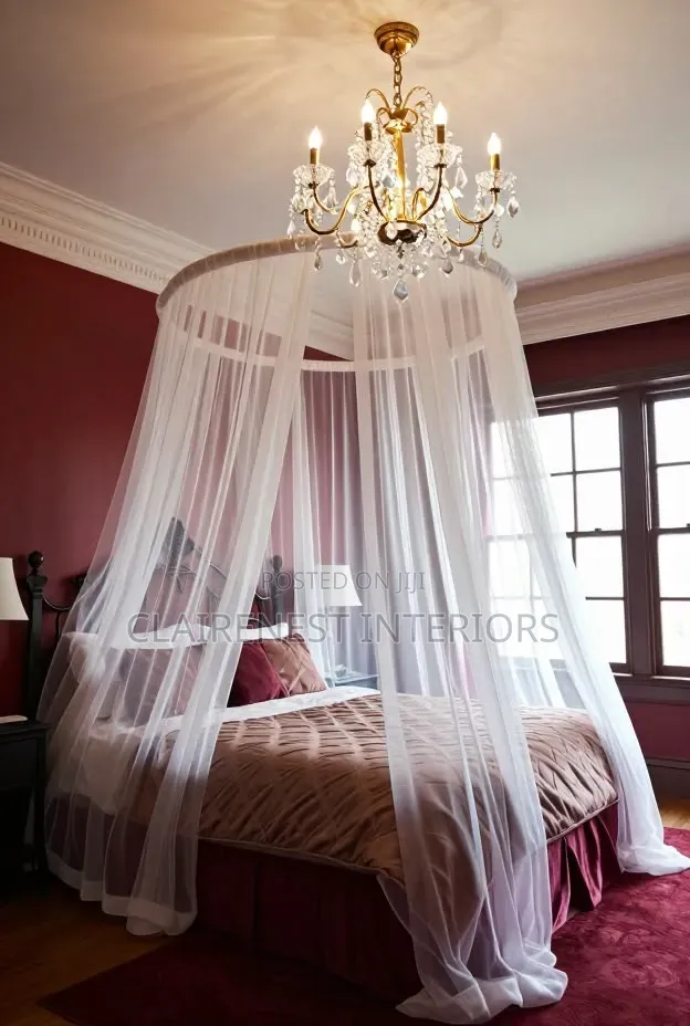 White, KING Size Round Big Mosquito Nets