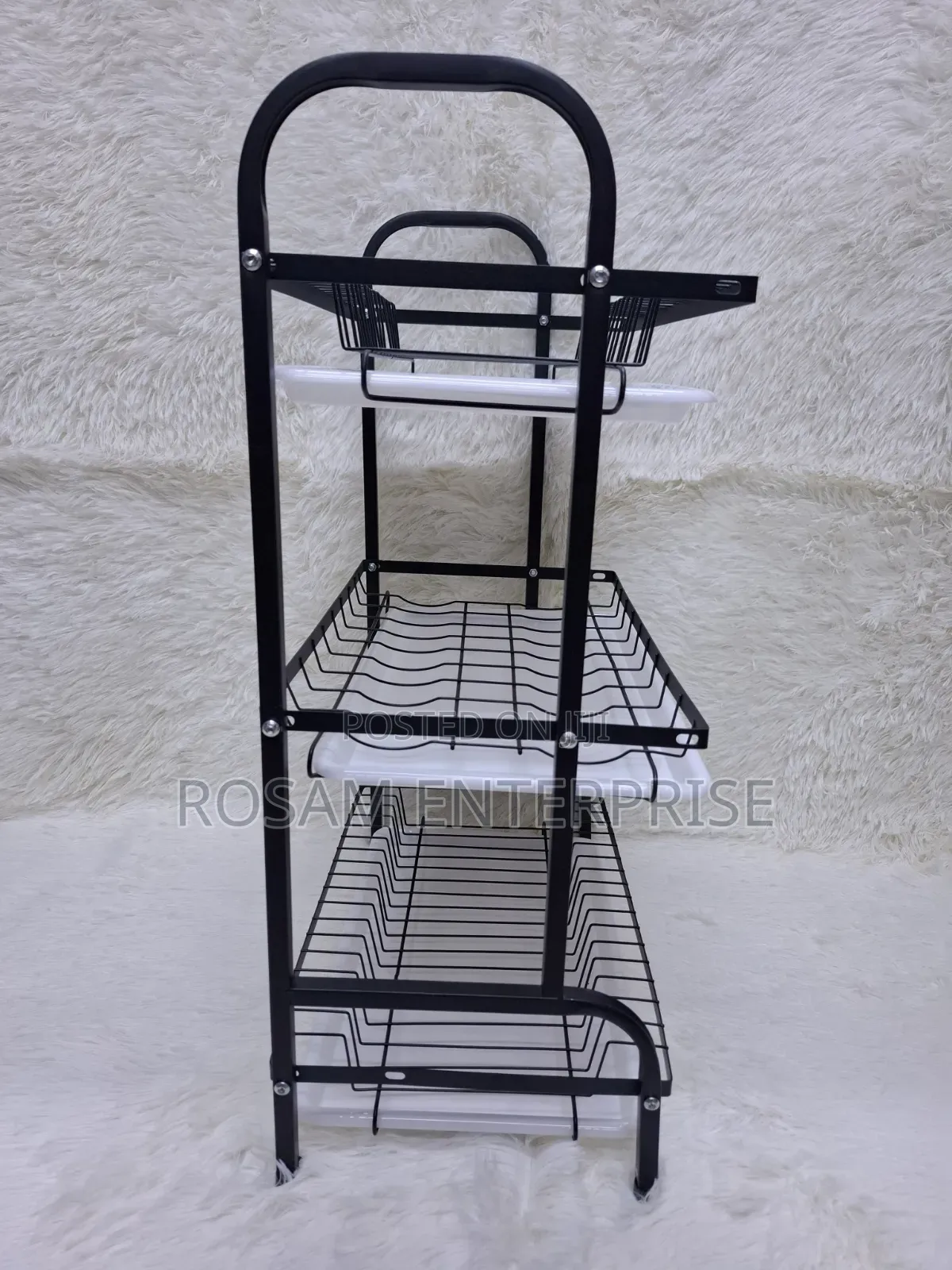 3 Tier High Quality Carbon Steel Dish Rack