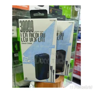 TECNO 30000mAh Omni-Tank -15w, LED Display + 3 Ports Fast Charge