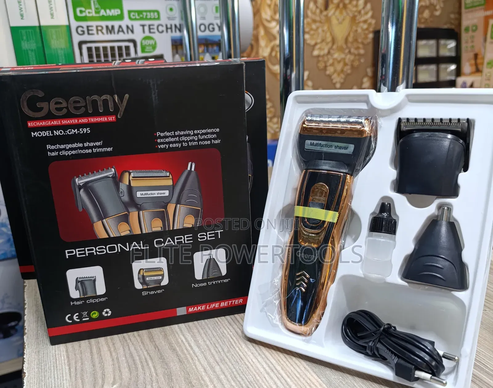 *_Geemy_ Rechargeable Shaver and Trimmer 3in 1