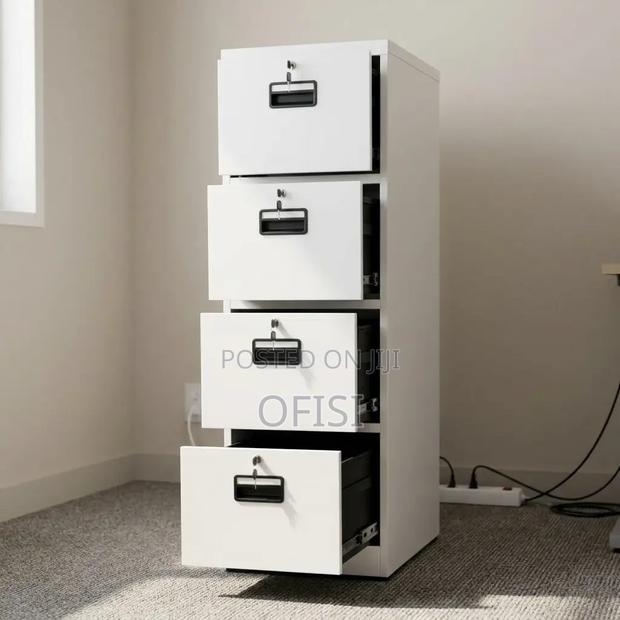 Office Cabinet; Metallic Office 4-Drawers Filling Cabinet