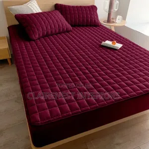 Grey and Maroon, Good Quality Kids and Adult Mattress Protector
