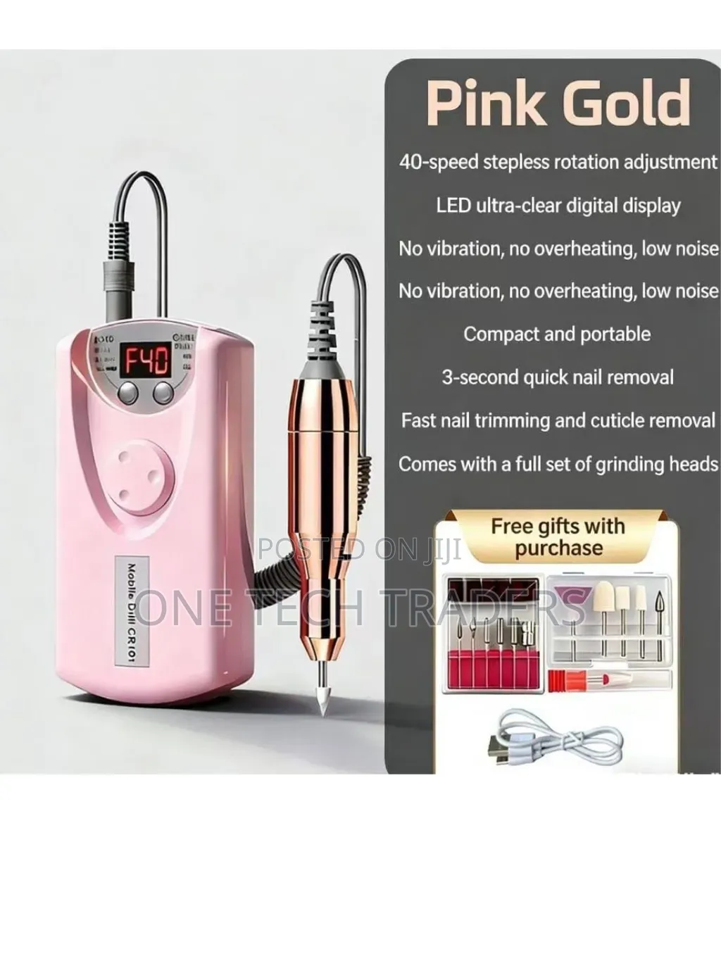 Rechargeable Electric Nail Drill