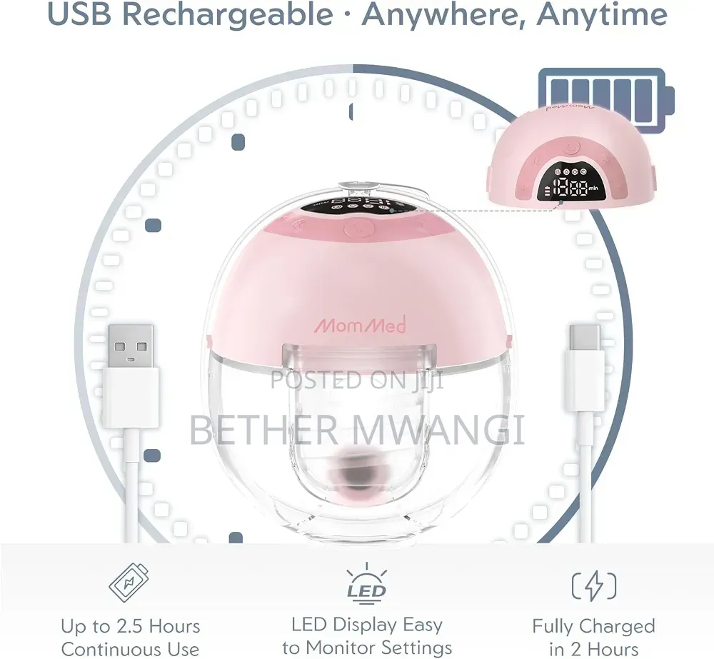 MomMed S33 Wearable Breast Pump With Case in Kenya