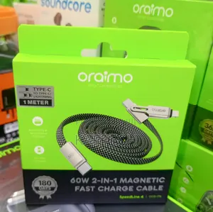 Oraimo OCD-176 60W Magnetic 2-in-1 Charging Data Cable