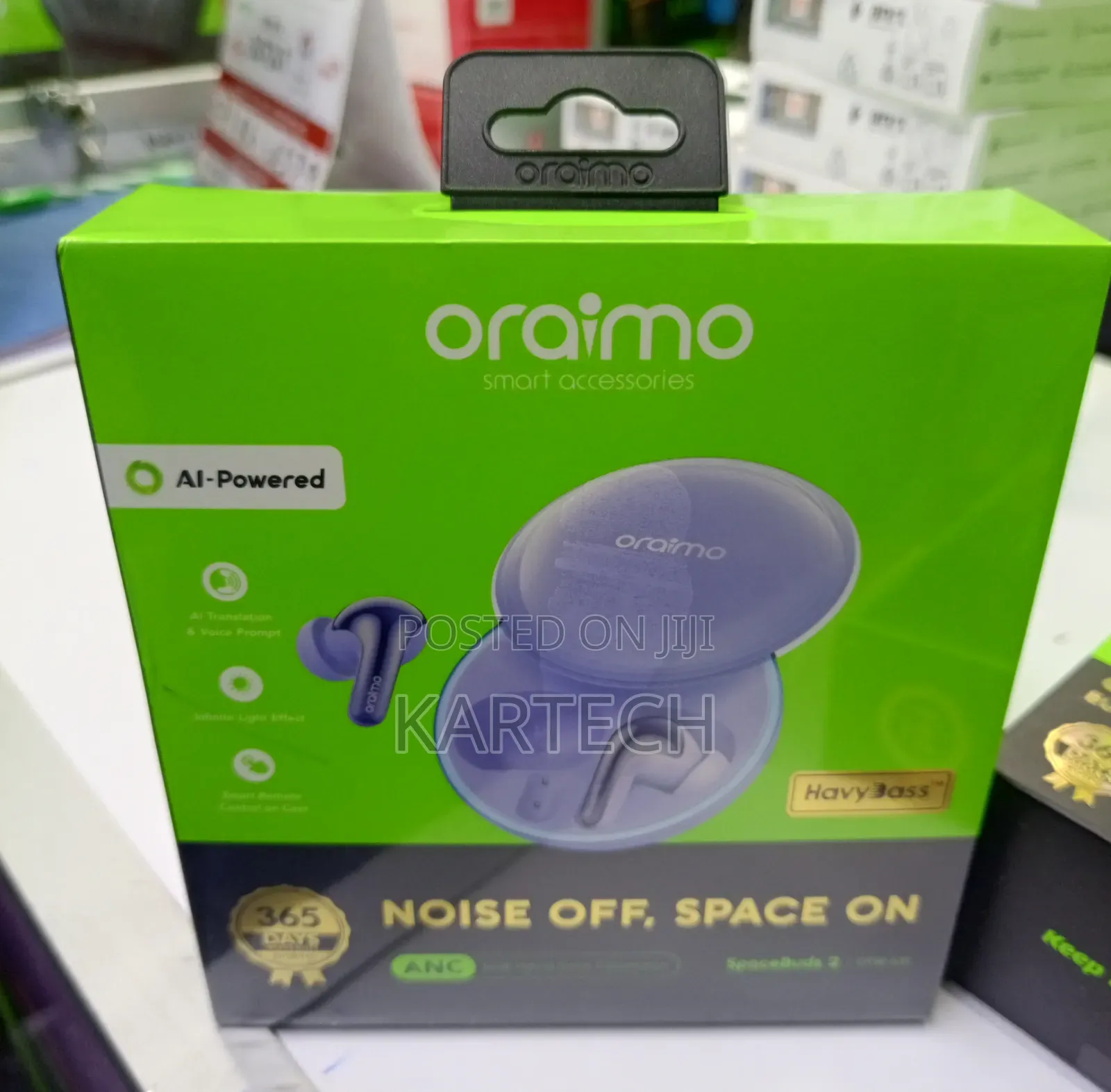 Oraimo SpaceBuds 2 ANC Wireless Earbuds - Space Grey