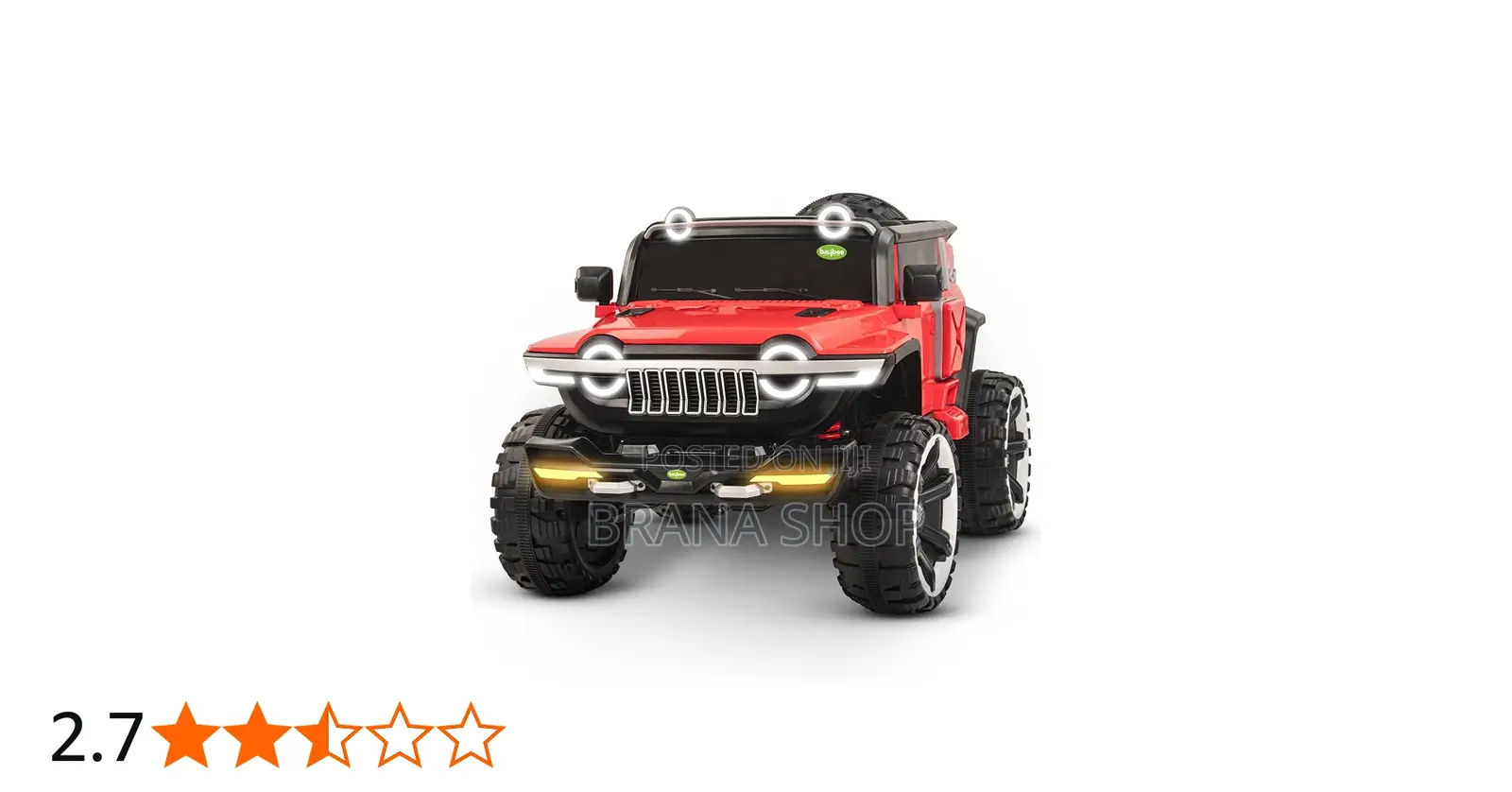 Red Jeep Children Ride On